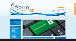 Desktop Screenshot of e-notus.pl